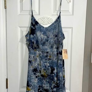 Arula blue floral strapless sundress